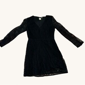 Black Lace Little Moon Mini Dress